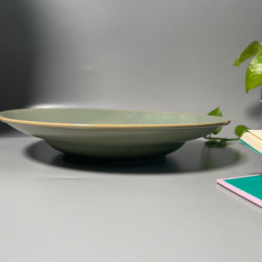 Everyday Patsa Plates in Green side depth