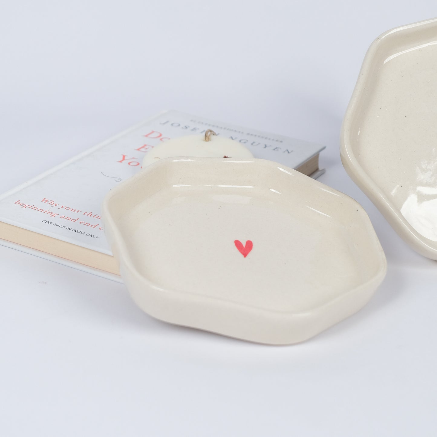 Heart Dot Dessert Plates - 7"