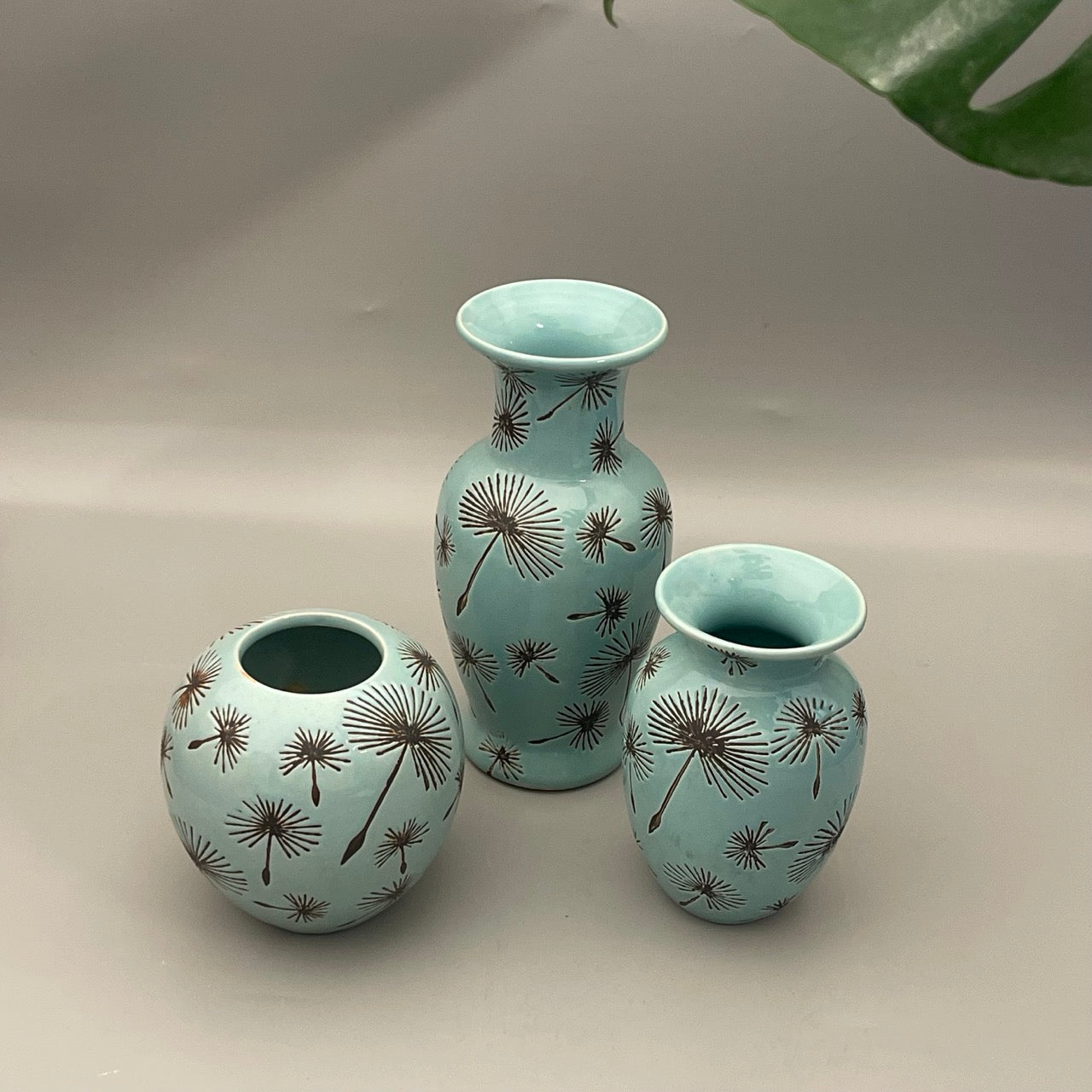 Stoneprint Vase Trio – Set of 3